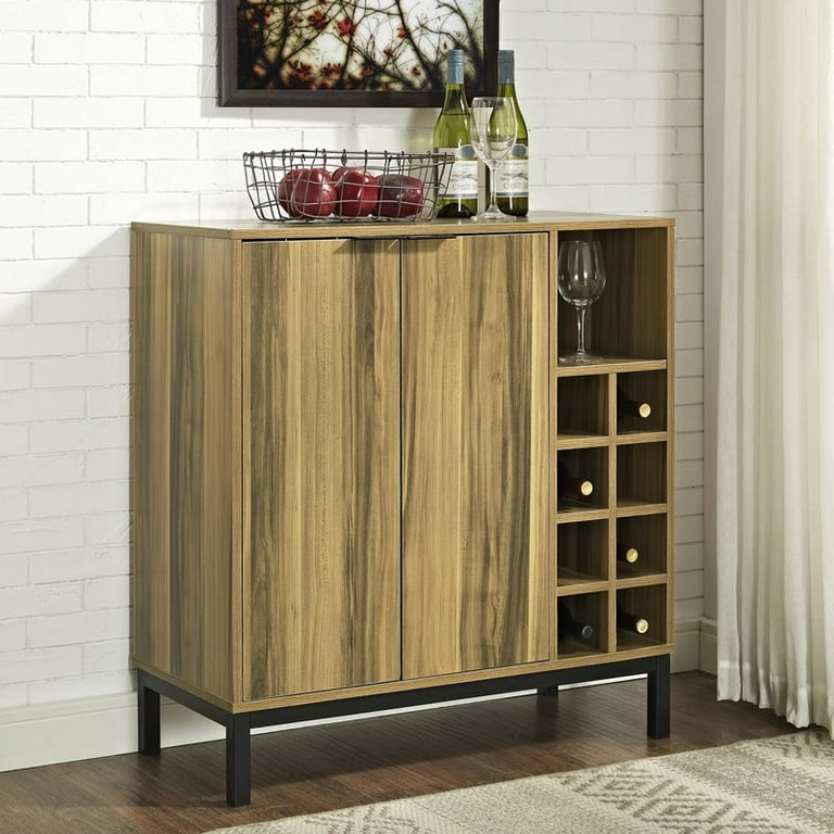Dark Walnut Bar With Wine Storage Kirklands Home