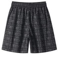 thumbnail image 3 of MYAOYI Mens Shorts Daily Wear Shorts Graphic Print Elastic Waist Drawstring Loose Fit Summer Casual Fashion Shorts with Pockets, 3 of 8