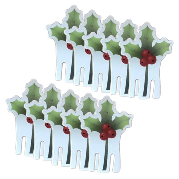 10 unids/bolsa de tarjetas de copa de estilo navideño a la moda, decoración de fiesta de Navidad, copa de cristal, inserto de tarjeta, lata