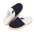thumbnail image 6 of NineCiFun Ladies House Slippers Memory Foam Slippers for Women Comfortable Warm Cosy Non Slip Indoor Outdoor Home Slippers Deep Blue 11-12, 6 of 9