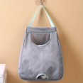 thumbnail image 1 of Lindbes Multipurpose Polyester Garbage Bag Holder Dispenser – Foldable Washable Mesh Storage Bags for Plastic Bag Organization – Kitchen & Living Room Wall Hanging Trash Bag Storage Box, 1 of 6