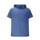 thumbnail image 3 of pstuiky camisetas de hombre, Blusa tipo túnica holgada de manga corta con capucha para hombre, de verano, de secado rápido, elástica y con protección solar. camisas casuales para hombre m, 3 of 5