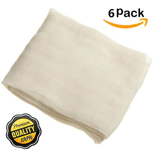 Natural Ultra Fine 100 Cotton Cheesecloth, Unbleached and Reusable