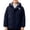 Navy B, variant on WRKEKC Kids Puffer Jacket Multi Cargo Pocket Hooded Full Zip Fleece Lined Thick Warm Long Sleeve Outdoor Outer Coats for 4-14 Years