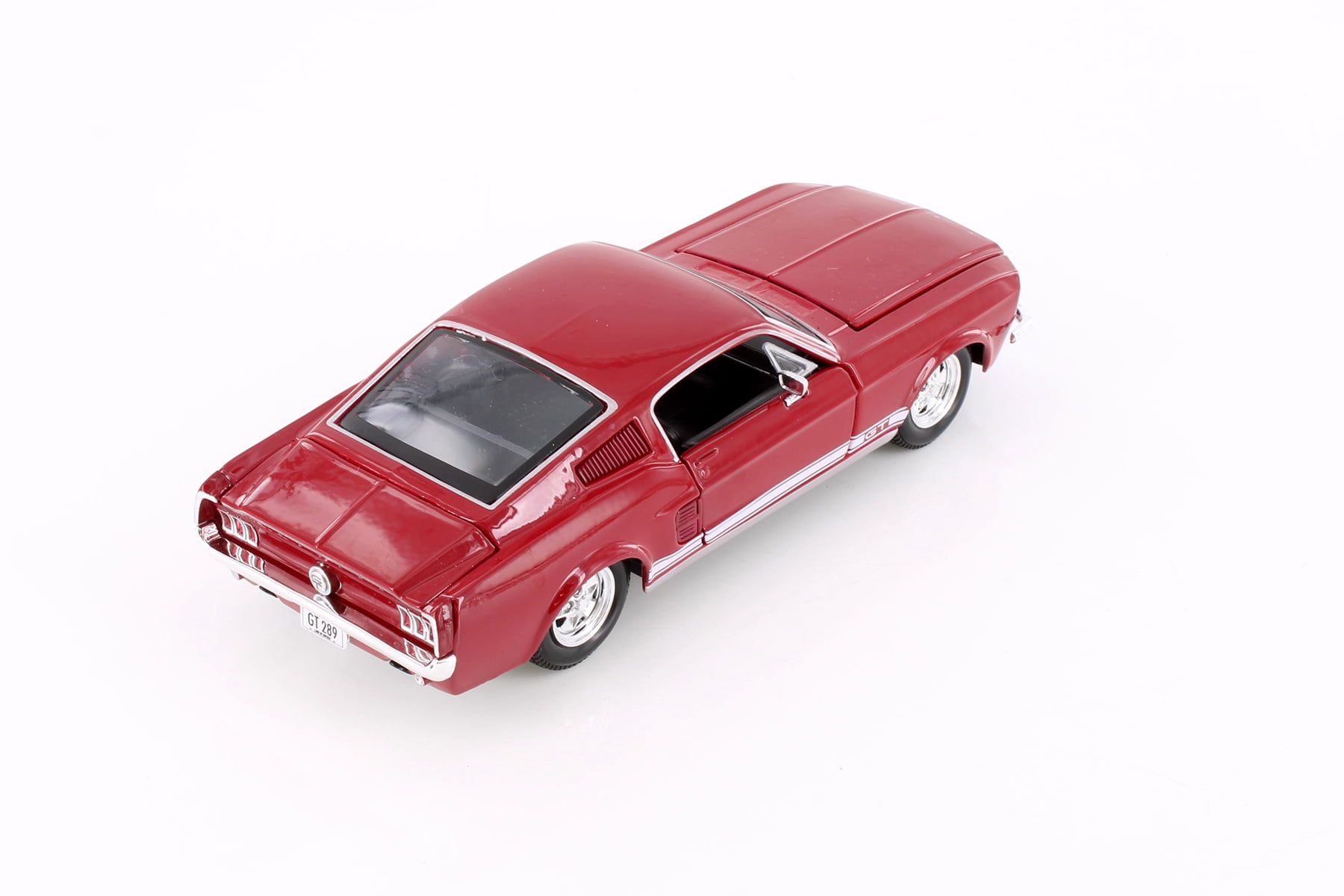 1967 Ford Mustang GT-500 Hard Top, Red - Showcasts 37260 - 1/24 Scale Diecast Model Toy Car