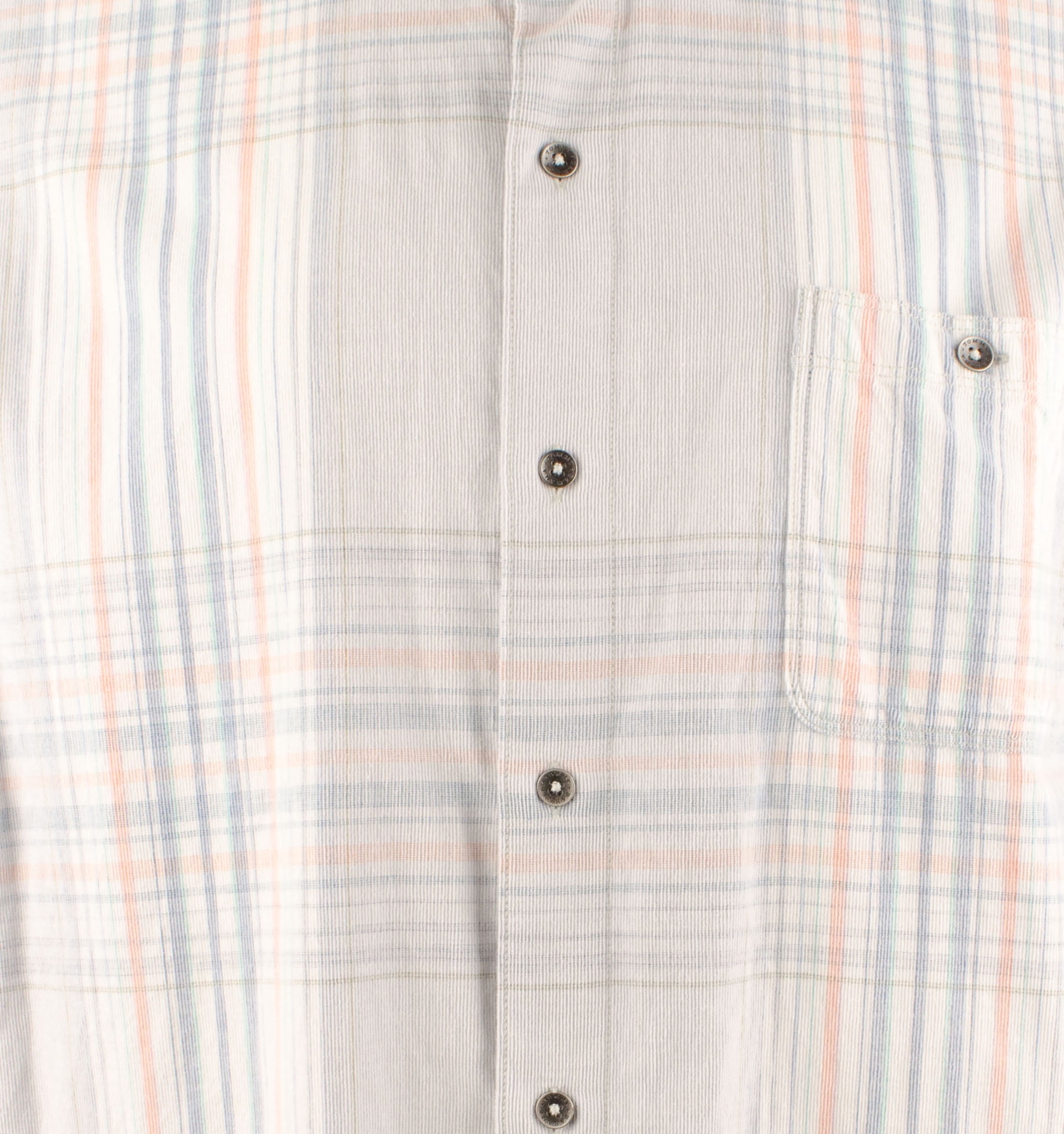 Men's BigTall Coastline Corduroy Surf Plaid Long Sleeve Shirt