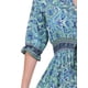 thumbnail image 5 of INSPIRE CHIC Vestido Maxi Boho para Mujeres, Vestido Floral Largo de Verano con Mangas 3/4, M Azul, 5 of 6