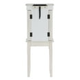 thumbnail image 5 of Kindley Jewelry Armoire, Off-White with Black Felt Lining, 5 of 23
