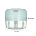 thumbnail image 3 of FlyFlise Electric Mini Garlic Chopper Food Slicer Portable Garlic Grinder Blender Food Processor For Pepper Chili Vegetable Nuts Meat 100ML USB Rechargeable, 3 of 8