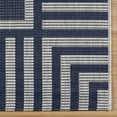 thumbnail image 3 of Gertmenian Paseo Kiano Modern Striped Navy/ Gray Area Rug, 2x6, 3 of 6