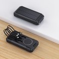thumbnail image 5 of High-Capacity Solar Power Bank with 30W PD Fast Charging and 15W Wireless Charging Portable External Battery, 5 of 5