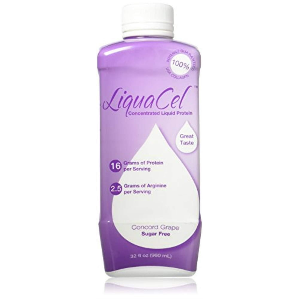 LiquaCel Liquacel Liquid Protein Sugar Free Grape 1 X 32oz Bottle