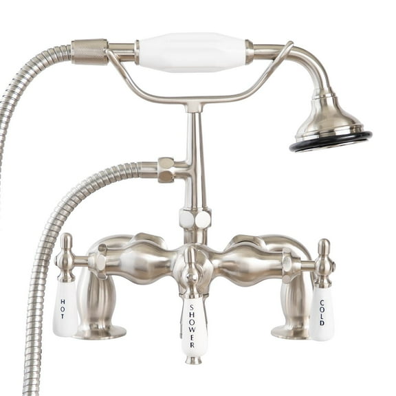 Mason Hill Collection Deck Mount Downspout Tub Faucet with Handshower