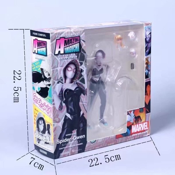 Spiderman-figura de acción de Anime Gwen Stacy, muñecas de película, modelo coleccionable, decoración, juguetes para niños, regalos Fivean unisex