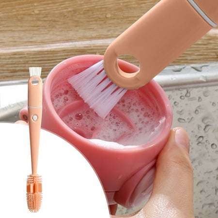 4-in-1 Cup Lid Brush Water Cup Grooves Cleaning Brush Insulated Cup Rim Brush Long Handle 360° Rotation Multi-functional Hanging Design Easy Storage 4-in-1 Cup Lid Brush Water Cup Grooves Cleaning Brush Insulated Cup Rim Brush Long Handle 360° Rotation Multi-functional Hanging Design Easy Storage