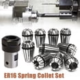 thumbnail image 2 of MYG 10pcs ER16 Spring Collet +Motor Shaft 8mm Extension Rod Holder CNC Milling Lathe, 2 of 9