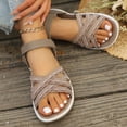 thumbnail image 5 of Dakaela Summer Sandals for Women Orthopedic Strappy Hiking Walking Shoes with Arch Support Comfortable Casual Slip on Sandal Size 9, 5 of 9