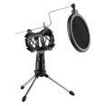 thumbnail image 4 of Video Microphone Kit with Mini Microphone Tripod Shock Mount Pop Filter Windshield Adapter Cable 3.5mm Plug, 4 of 7