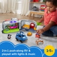 thumbnail image 3 of Fisher-Price Little People Light-up Learning Camper Electronic Toy RV Vehicle Playset for Toddlers, 3 of 7