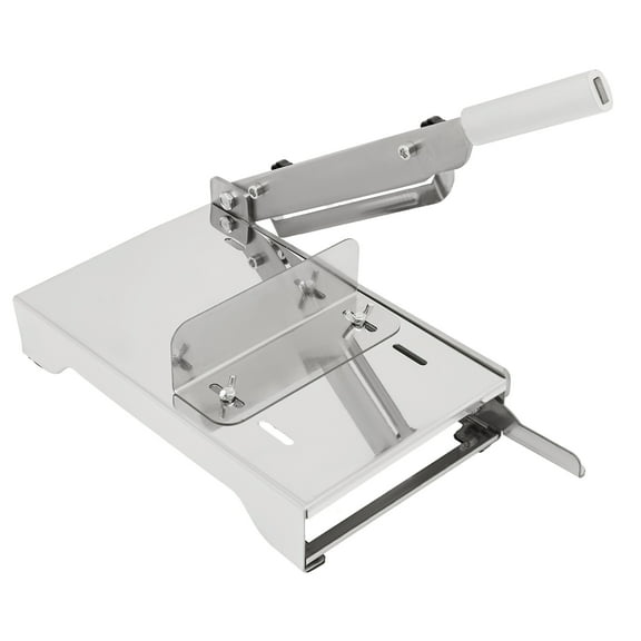 Dwellnix Manual Frozen Meat Slicer, 0.3-8mm Adjustable Slice Thickness, Stainless Steel Blade & Ergonomic Handle, Ideal for Cutting Meat, Vegetables, and More