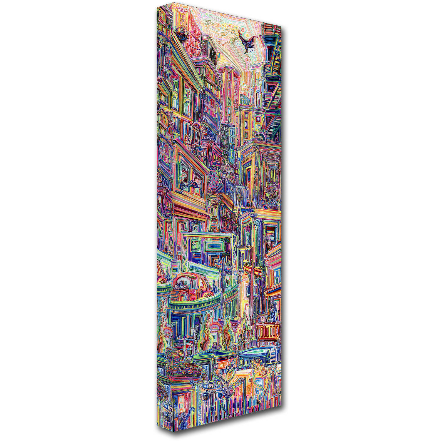 Trademark Fine Art "Homes" Canvas Art by Josh Byer
