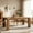 Brown, variant on Fnova 63'' Farmhouse Dining Table for 4-6 People, Rectangular Kitchen Dinner Table, for Home, Restaurant, Dining Room & Office