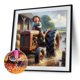 thumbnail image 5 of Pintura de diamante 5D DIY taladro redondo completo granja coche niño arte decoración del hogar 30x30cm, 5 of 9