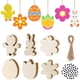 thumbnail image 4 of 6 colgantes de madera para festivales, artesanía de madera para Pascua, decoración para fiestas de Pascua con conejos y huevos, colgantes DIY para huevos de Pascua, 4 of 8