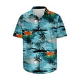 thumbnail image 2 of WAENQINLA Mens Hawaiian Shirts Big and Tall Tropical Print Beach Shirts Aloha Top Loose Fit Cuban Collared Short Sleeve Shirts Casual Button Down Shirts Mens Bowling Shirts, 2 of 5