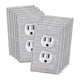 thumbnail image 1 of 10 Pack Light Switch Covers and Sockets, Bling Rhinestone Wall Plate Covers, Silver Bling Rhinestone Wall Plate Covers, 1 of 5