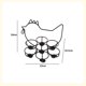thumbnail image 5 of Almacenamiento del modelo del pollo del estante del huevo del metal para la decoración de Pascua del comedor de la cocina, 5 of 5