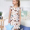 thumbnail image 4 of Balery Farm Birds Goose Camisón de princesa para niñas, pijama de algodón con mangas abullonadas, suave y bonito.-X-Large, 4 of 6
