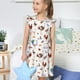thumbnail image 4 of Fotbe Farm Birds Goose Vestido de Dormir para Niñas de 3 a 10 Años, Mangas Cortas, Estilo Princesa, Pijama Camisón con Mangas Voladas-XX-Large, 4 of 6