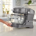 thumbnail image 3 of Kenmore Elite Ovation 5 Qt Stand Mixer, 500 Watt 10-Speed Motor, Revolutionary Pour-In Top, Tilt Head, Beater, Whisk, Dough Hook, Planetary Mixing, 360-Degree Splash Guard, Glass Bowl with Lid, Gray, 3 of 10