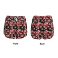 thumbnail image 2 of JUNZAN Rose Flowers Print Women's Athletic Gym Running Shorts with Phone Pockets - Workout Shorts-XX-Large, 2 of 8