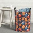 thumbnail image 6 of Fotbe Snowman house leaf Pattern Laundry Basket with Handles, Waterproof Large Laundry Hamper, Wash Bag for Corner Dorm, Rolling Laundry Basket with Handles-Medium, 6 of 6