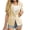 Light khaki, variant on Short Sleeve Women's Casual Blazer Lapel Open Front Work Office Jacket