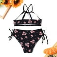 thumbnail image 4 of Summer Savings Clearance! Edvintorg 8-14Years Teenage Girls Swimsuits 2024 Two Pieces Girls Swimwear Fashion Cute Flowers Print Ruffles Sleeveless Bikini Set Children's Swimsuit For Girls, 4 of 7