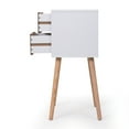 thumbnail image 6 of Jaxpety Modern Nightstand with 2 Drawers, Light Walnut & White, 6 of 10