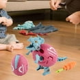 thumbnail image 3 of Desmontaje de plástico Juguetes de dinosaurio Ensamblaje de huevos de dinosaurio Desmontar Juego de regalo Se balanceó de manera flexible Juguetes de Triceratops Sunnimix Juguetes de huevo de dinosaurio, 3 of 8