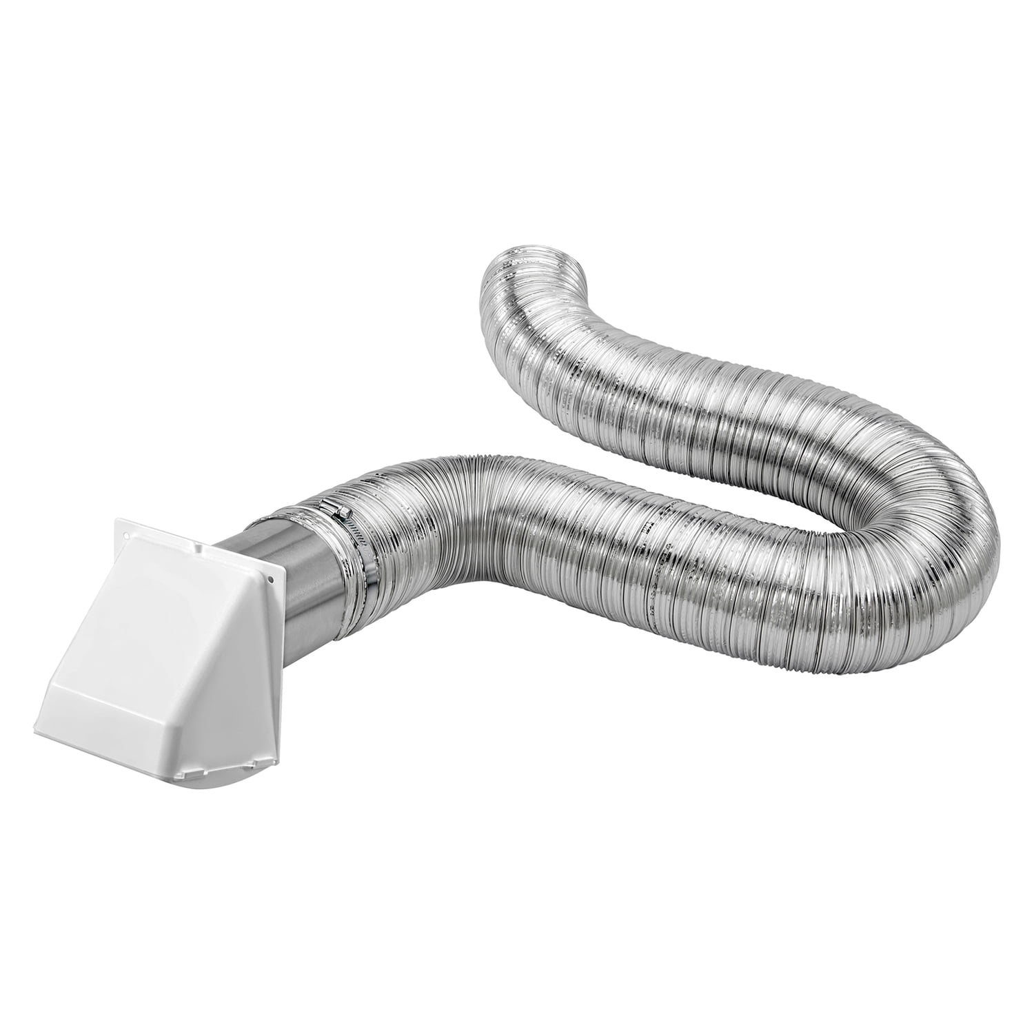 Lambro 1375W-R 4-In. x 8-Ft. UL 2158A Premium Flexible Semi-Rigid Duct Vent Kit