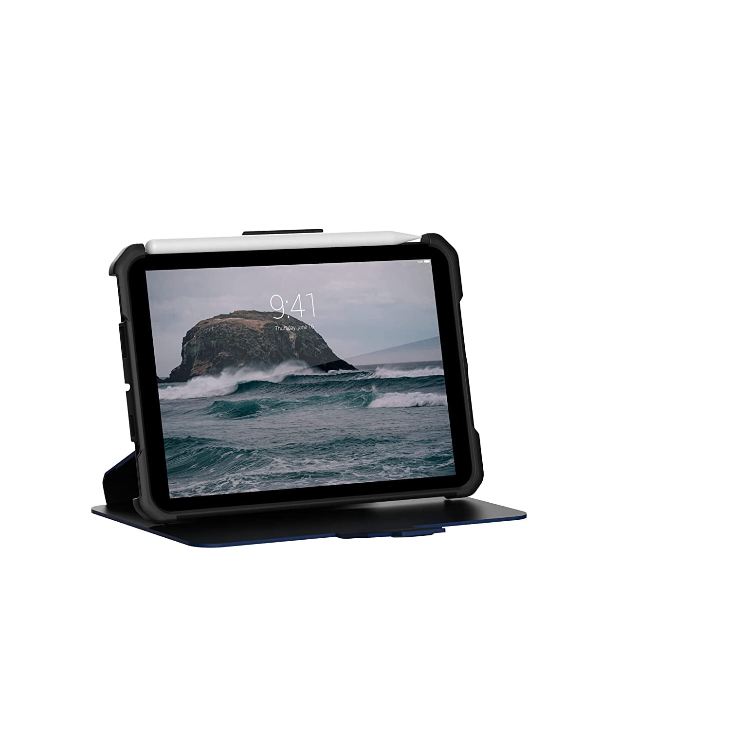 UAG iPad Mini Case [8.3-inch screen] (6th Gen, 2021) Rugged Heavy Duty Multi-Angle Viewing Folio Stand with Pencil Holder Metropolis SE Protective Cover, Mallard