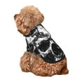 thumbnail image 5 of Honeii Chained Skull Artwork Print Small Dog Hoodies Pet Hooded Sweatshirts Fall Winter Puppy Cat Sweaters Warm Clothes for Small Dogs Outfits Costume-XX-Large, 5 of 7