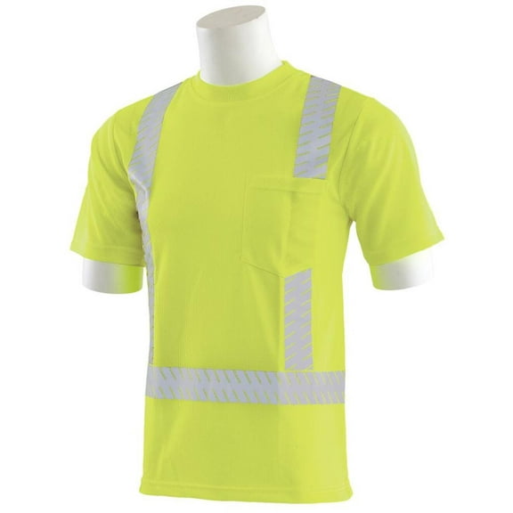 Erb 9006Seg Mesh Class 2 Segmented Tape Lime T-Shirt, Medium
