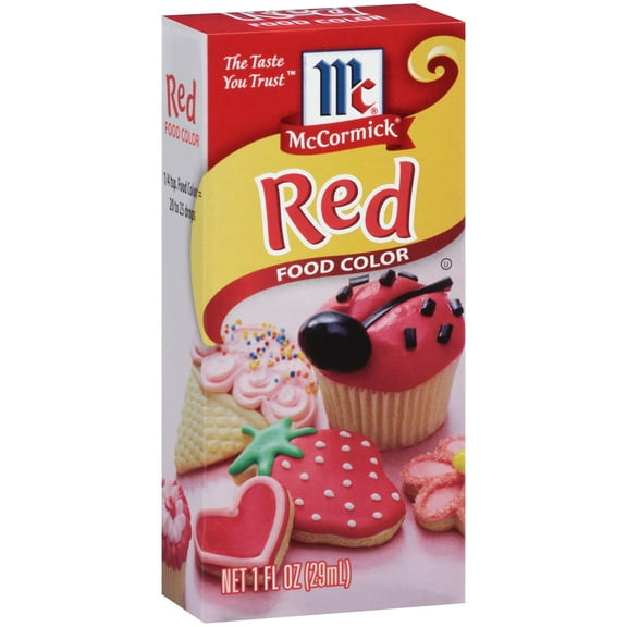 Pack of 2 - Mccormick Red Food Color, 1 Fl Oz