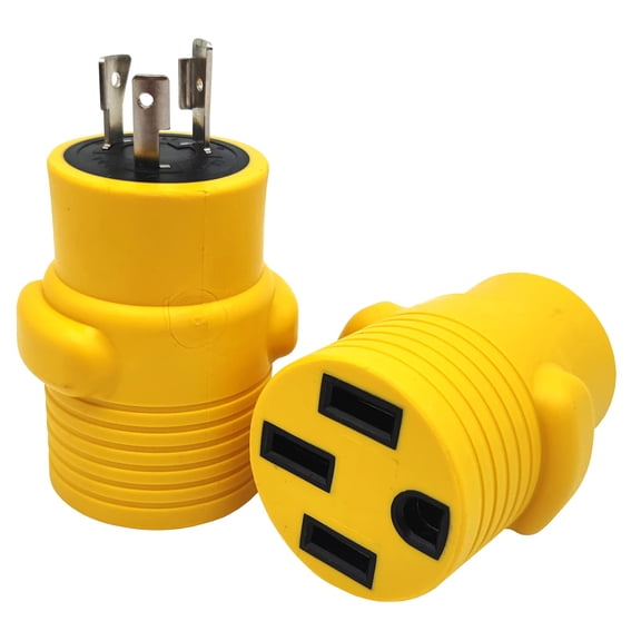 Parkworld 63265 EV Adapter NEMA L6-20P to 14-50R 1-Piece Compact Adaptor (ONLY for Tesla UMC or Other EV Charging, NOT for RV)