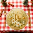 thumbnail image 4 of Decoraciones navideñas, adornos navideños, regalos navideños. Mantel individual navideño de 35 x 35 cm. Aislante térmico y resistente a la suciedad. Ideal para fiestas, cocinas, restaurantes y decorac, 4 of 5