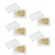 thumbnail image 1 of Clips de papel de 50 piezas clips de papel de aleación abrazaderas de papel dorado clama de papel en dólares suministros de oficina, 1 of 5