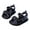Black, variant on Otqutp Cute Toddler Girls Shoes 4 to 11 Years Children Open Toe Sandals Summer Solid Beach Shoes Girls Hollow Out Simple Sandals