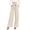 a-28Beige4, variant on Womens Solid Color High Waisted Wide Leg Pants With Bow Tie Waist Pleated Front For Office Business Casual Daily Work Wear Beige